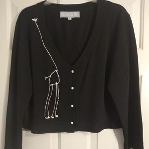 Platinum Long sleeve cardigan sweater  Y- neck